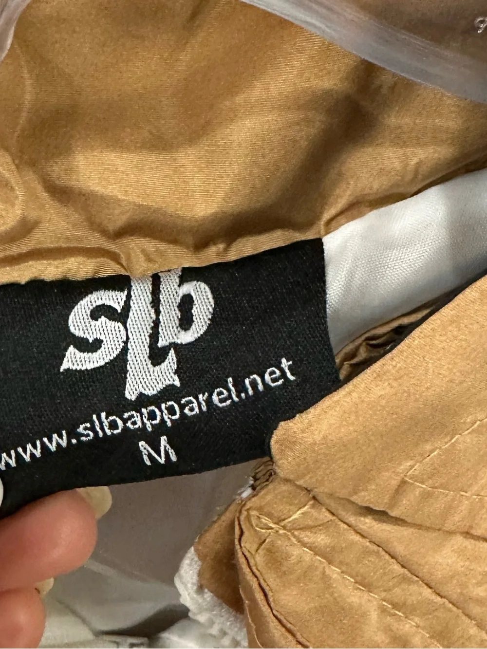 SLB White & Tan Pullover Windbreaker